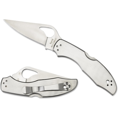 Spyderco 2024 Spyderco Meadowlark 2 Stainless Plain SPY-BY04P2
